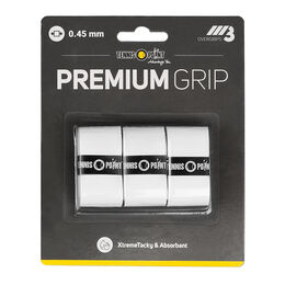 Sobregrips Tennis-Point Premium Grip weiß 3er
